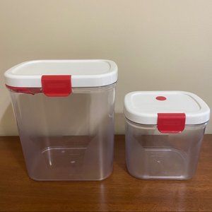 Lot of 2 Prep Solutions by Progressive Containers Food Storage Airtight BPA Free